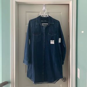 NWT Gap denim shirt dress